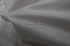 70 Grams Gold Silver Zari Jacquard Lines on Dyeable Pure Cotton Voile Fabric 44inch